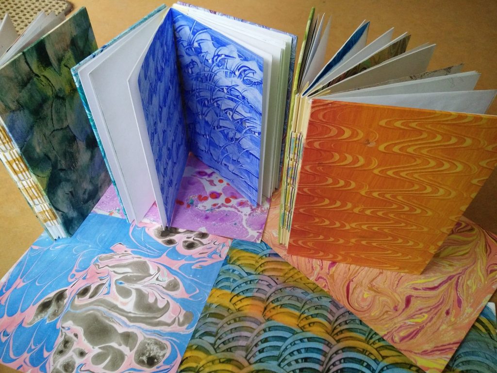 colourful handmade books