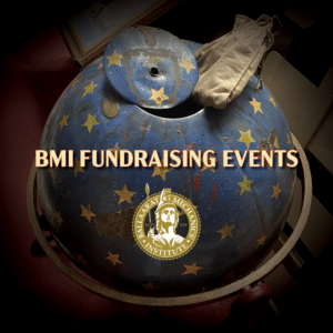 Vintage lottery barrel with stars for BMI fundraising events