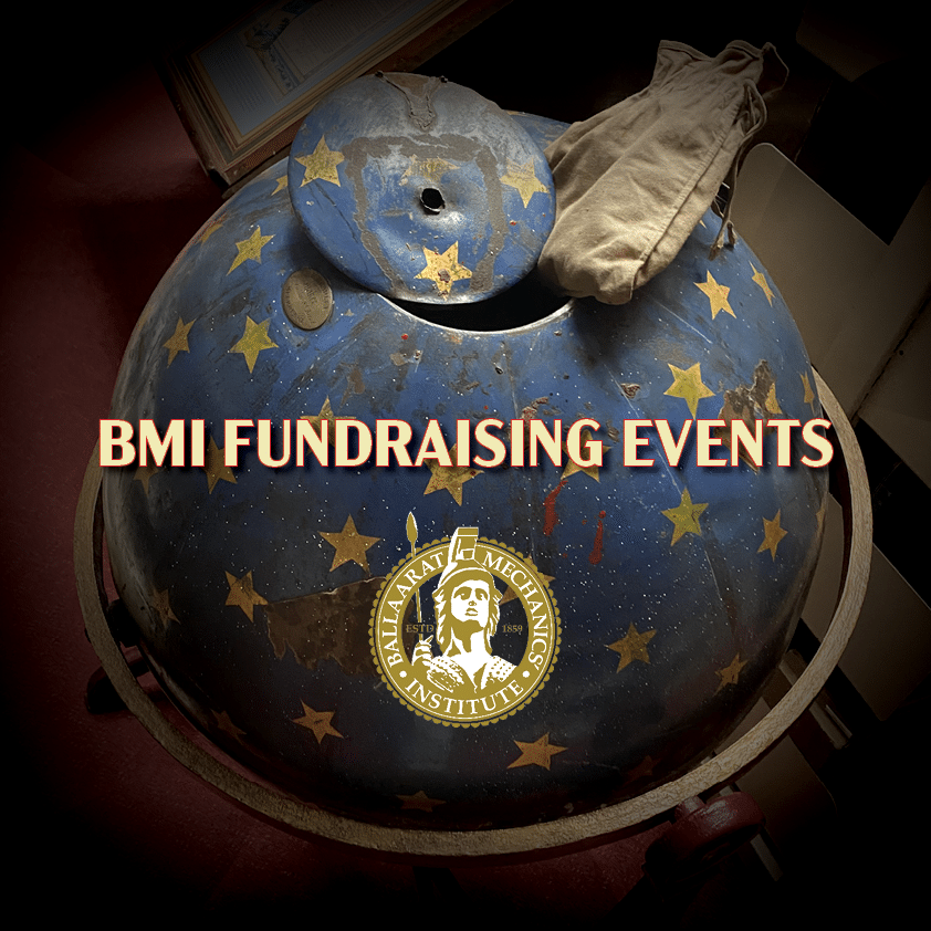 Vintage lottery barrel with stars for BMI fundraising events