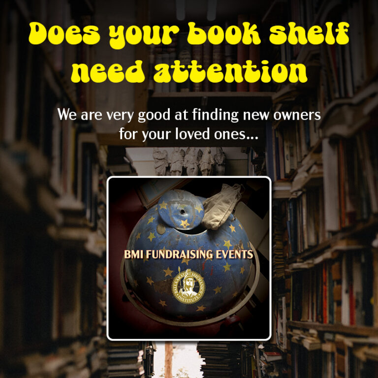 BMI Fundraising Events book donation promotional image
