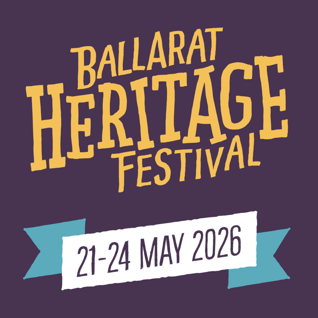 Ballarat Heritage Festival poster announcing 2026 May dates
