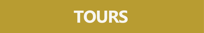 Tours heading in white text on gold background