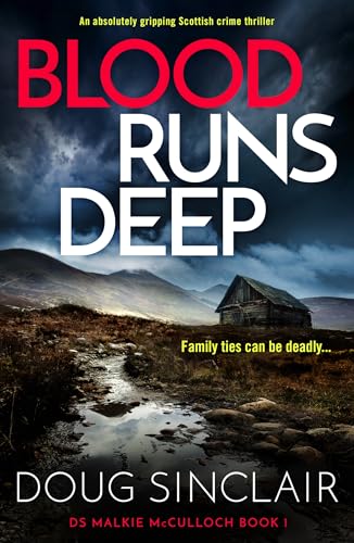 Blood Runs Deep crime thriller book cover by Doug Sinclair