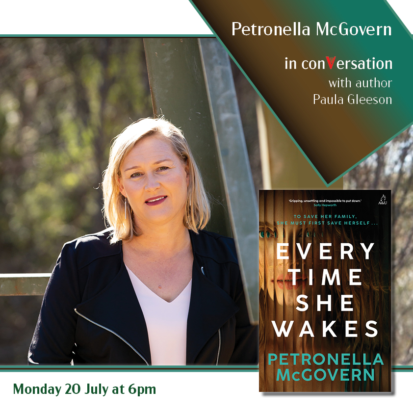 Author Petronella McGovern promoting book event conversation