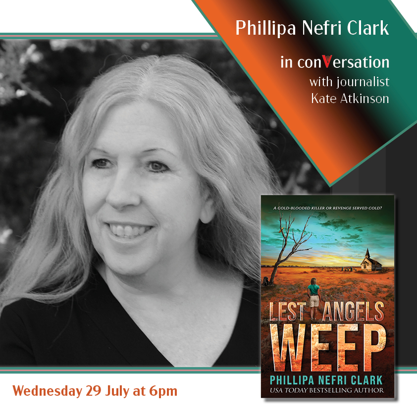 Author Phillipa Nefri Clark in conversation event poster