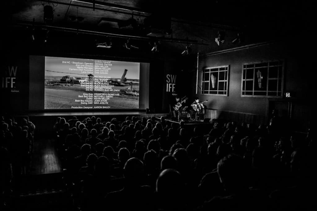 Film festival screening with live acoustic performance