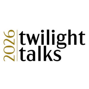 2026 twilight talks logo with gold and black text