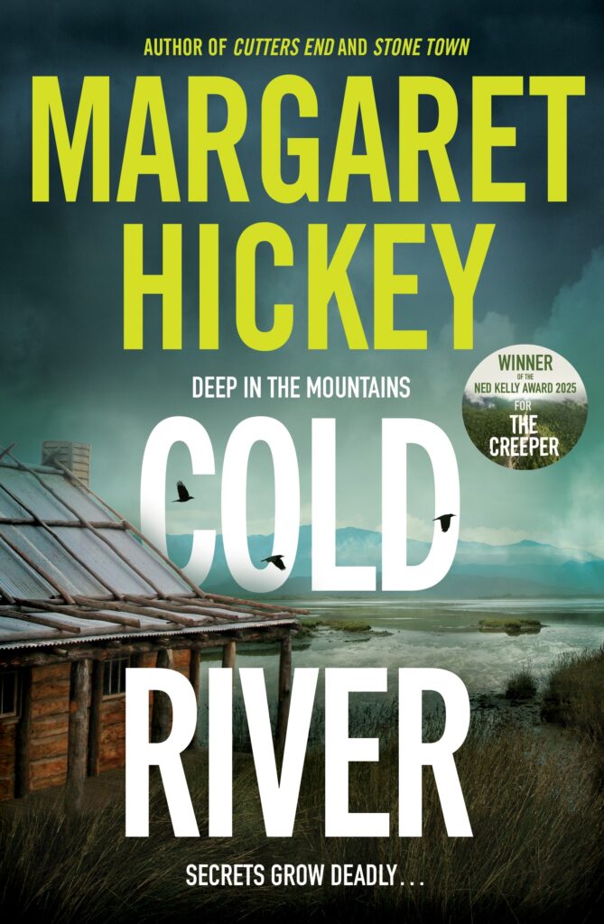 Cold River book cover by Margaret Hickey, thriller novel