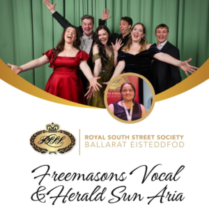 Performers celebrate at Ballarat Eisteddfod Freemasons Vocal competition
