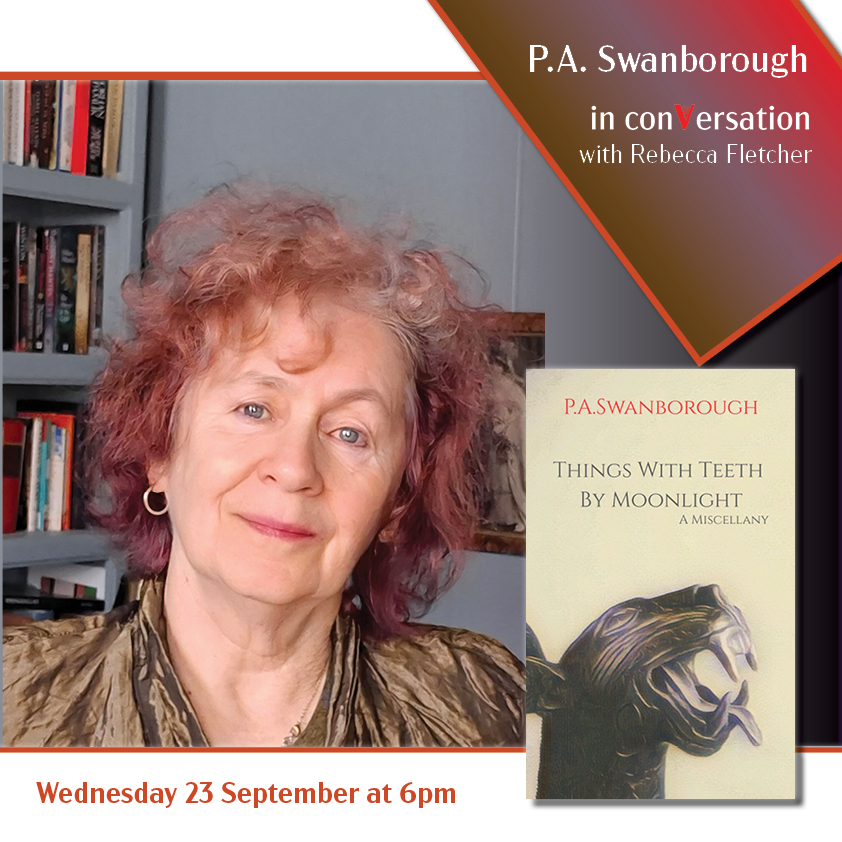 P.A. Swanborough author event promoting Things With Teeth By Moonlight