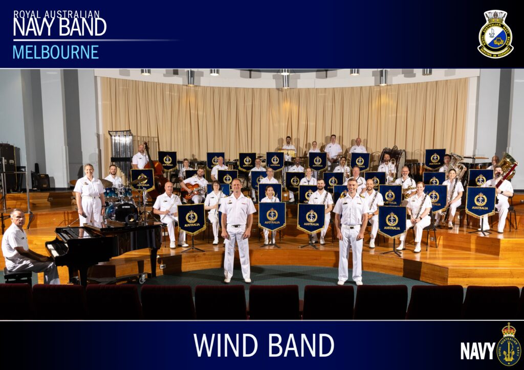 Royal Australian Navy Band Melbourne Wind Band group photo