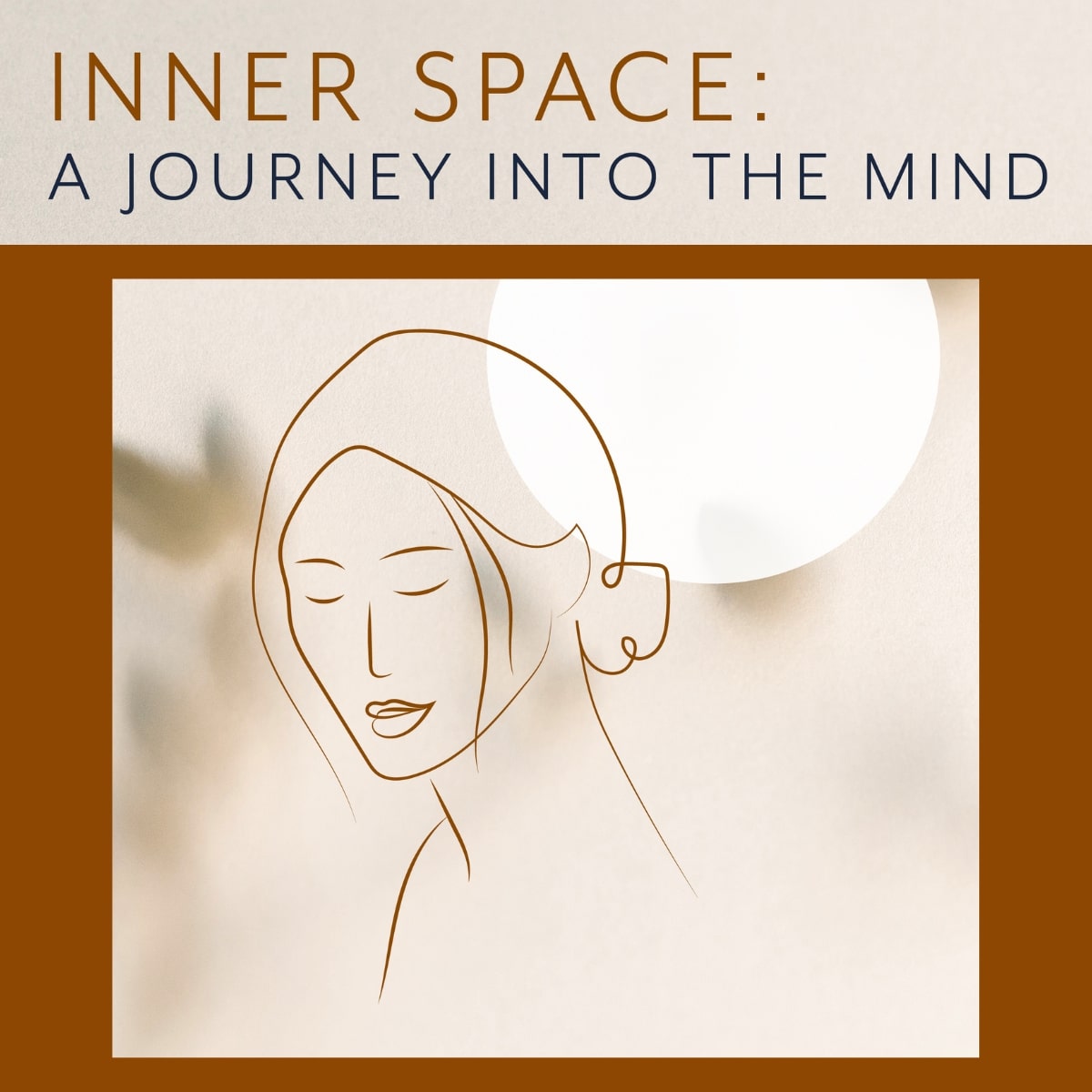 Minimalist line drawing of woman for Inner Space series
