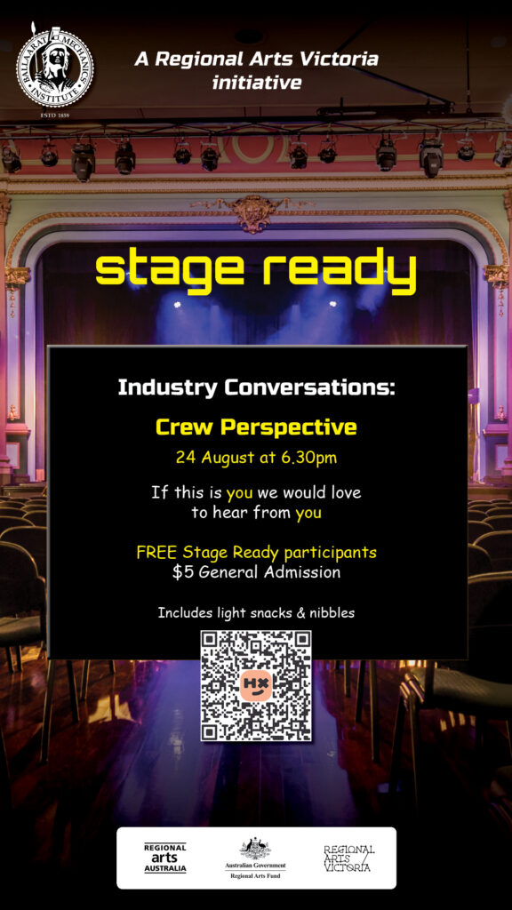 Stage Ready Industry Conversations Crew Perspective event poster