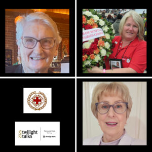 Three women and logos for Ballarat Hospital Twilight Talks 2026